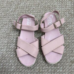 Circus by Sam Edelman Women's Light Pink Narcissa Flat Sandal Size 9